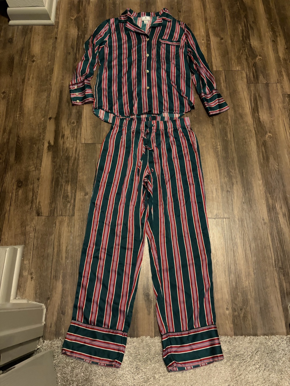 Petite Plume Lancaster Silk Pajama Set Small